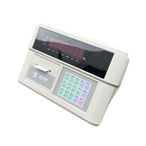 Weighing indicator with built-in printer